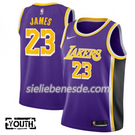 Kinder NBA Los Angeles Lakers Trikot Lebron James 23 2018-19 Nike Lila Swingman